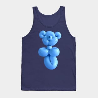 Teddy bear balloon in blue Tank Top